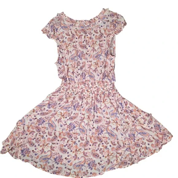 Jessica Simpson Jade V Neck Mini Dress Paisley Gardenia‎ Womens Size S - Picture 5 of 9